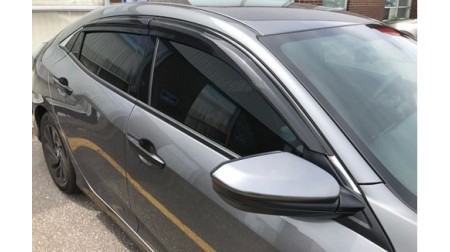 Déflecteurs de fenêtre latérale Mugen  Honda Civic 4 portes 2016-21 H-Back